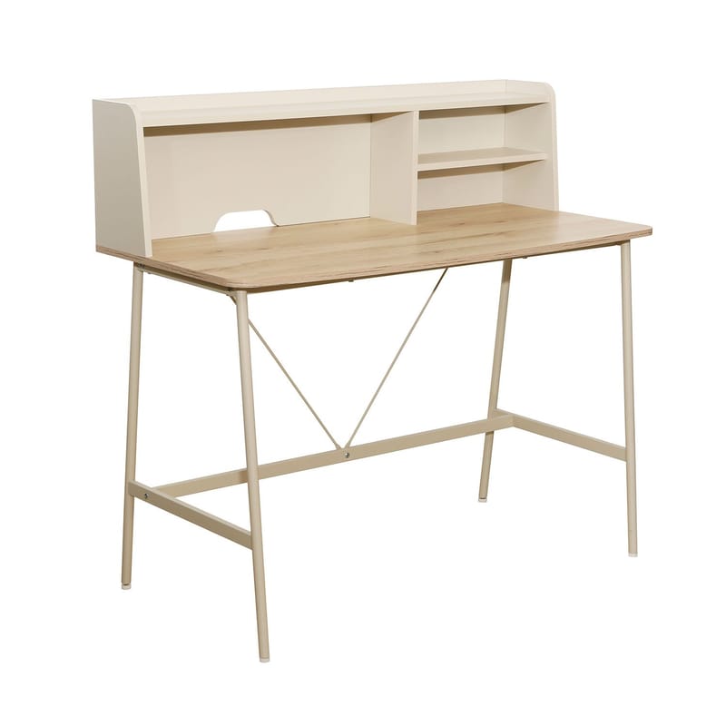 Skrivbord Lester Melamin 115x55x106 cm, ljus trä / beige