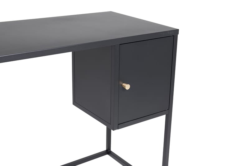 Lovenote Skrivbord 95 cm med Förvaring Skåp - Svart - Skrivbord