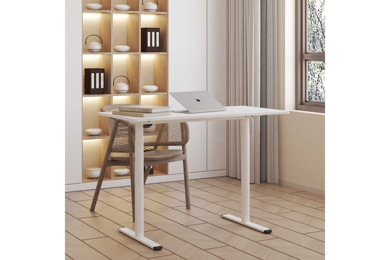Lykke Nordic Höj och Sänkbart Skrivbord 120x60 cm - Vit - Möbler - Bord & matgrupper - Kontorsbord - Skrivbord - Höj och sänkbart skrivbord