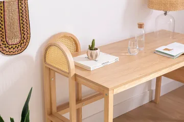 Makwana Skrivbord 130 cm - Natural - Möbler - Bord & matgrupper - Kontorsbord - Skrivbord