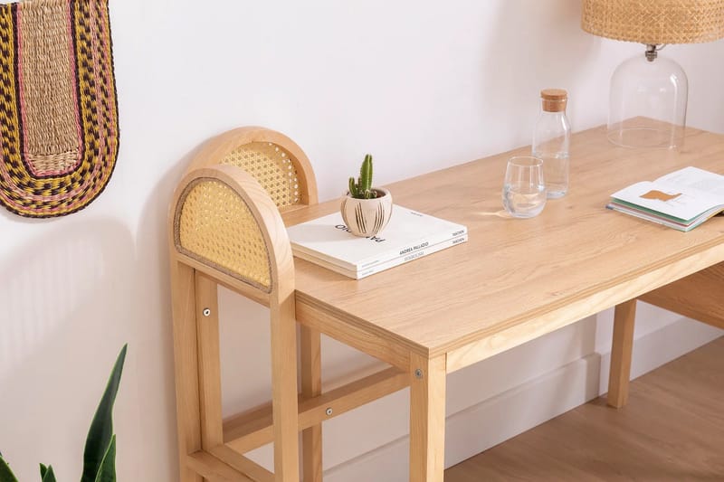 Makwana Skrivbord 130 cm - Natural - Möbler - Bord & matgrupper - Kontorsbord - Skrivbord