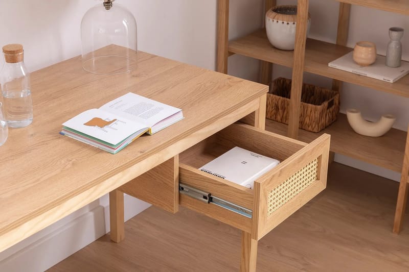 Makwana Skrivbord 130 cm - Natural - Möbler - Bord & matgrupper - Kontorsbord - Skrivbord