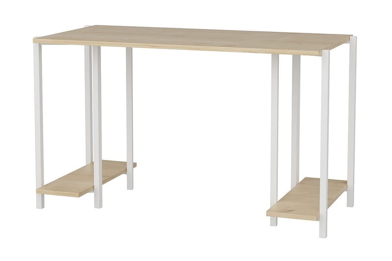 Malem Skrivbord 60x73,8x125,2 cm med förvaring - Vit - Möbler - Bord & matgrupper - Kontorsbord - Skrivbord