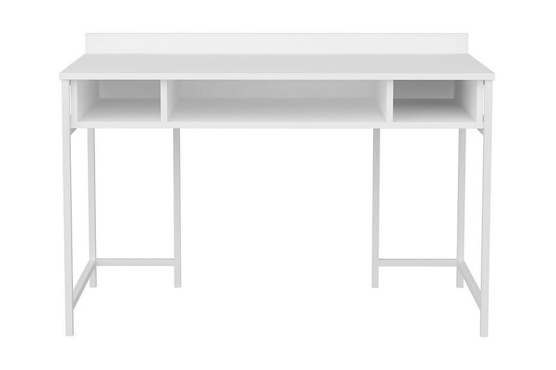 Malem Skrivbord 60x74,8x120 cm med förvaring - Vit - Skrivbord