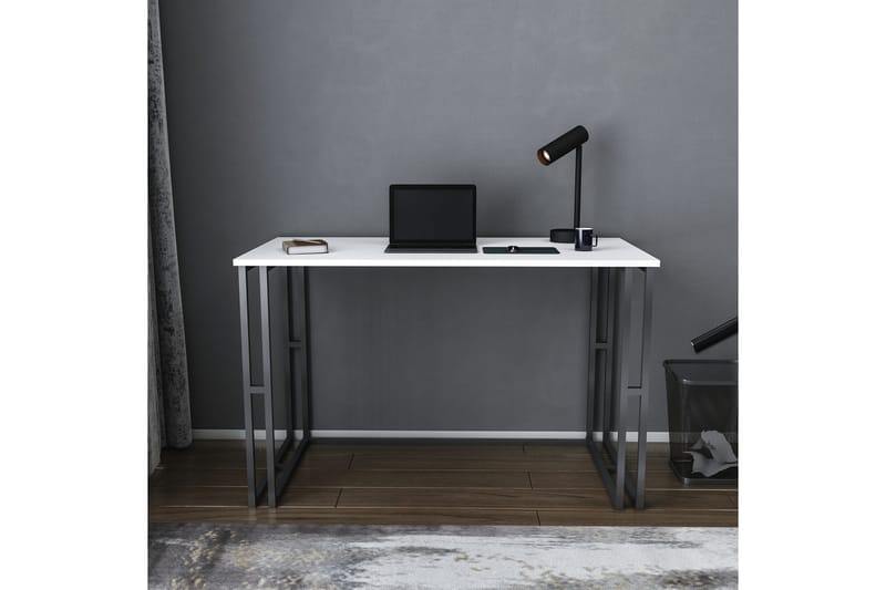 Malem Skrivbord 60x74,8x120 cm - Svart/Vit - Möbler - Bord & matgrupper - Kontorsbord - Skrivbord