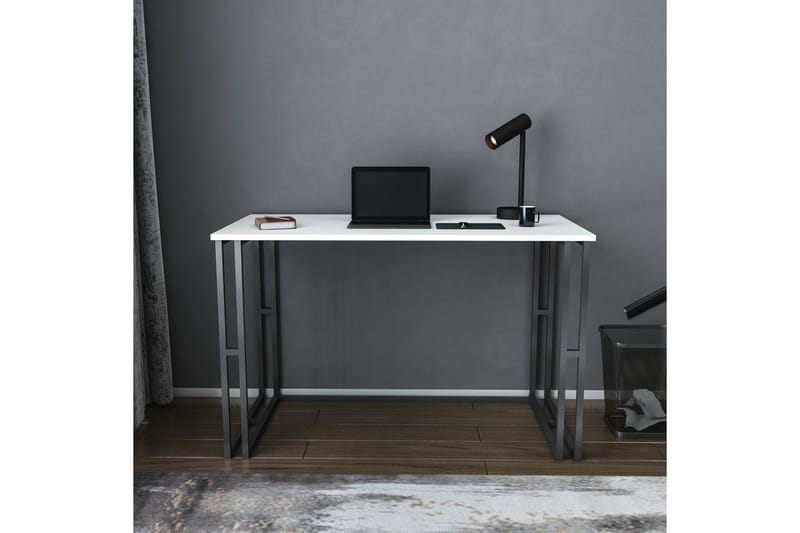 Malem Skrivbord 60x74,8x120 cm - Svart/Vit - Möbler - Bord & matgrupper - Kontorsbord - Skrivbord