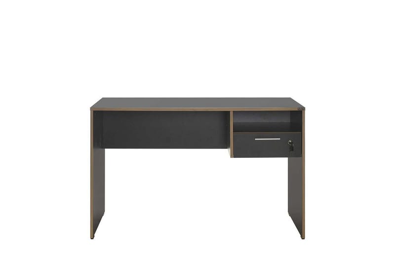 Skrivbord Matulca Antracit / Ek - Antracit / Ek - Möbler - Bord & matgrupper - Kontorsbord - Skrivbord