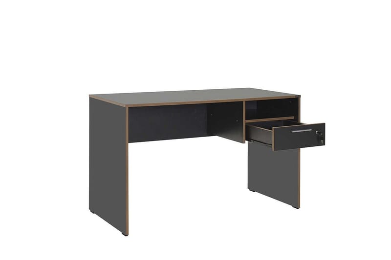 Skrivbord Matulca Antracit / Ek - Antracit / Ek - Möbler - Bord & matgrupper - Kontorsbord - Skrivbord