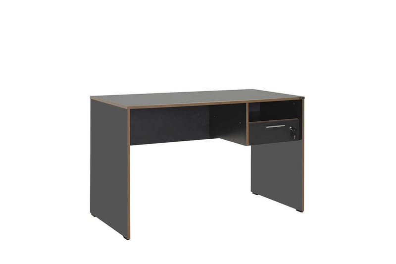 Skrivbord Matulca Antracit / Ek - Antracit / Ek - Möbler - Bord & matgrupper - Kontorsbord - Skrivbord
