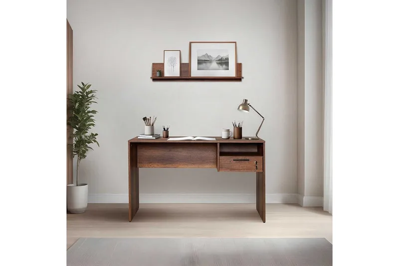 Skrivbord Matulca Valnöt - Valnöt - Möbler - Bord & matgrupper - Kontorsbord - Skrivbord