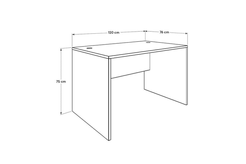Skrivbord Matulca Vit - Vit - Möbler - Bord & matgrupper - Kontorsbord - Skrivbord
