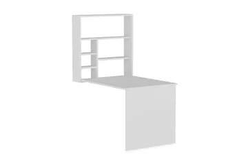 Mcmillan Väggskrivbord 90 cm med Förvaring Hyllor - Vit - Möbler - Bord & matgrupper - Kontorsbord - Skrivbord