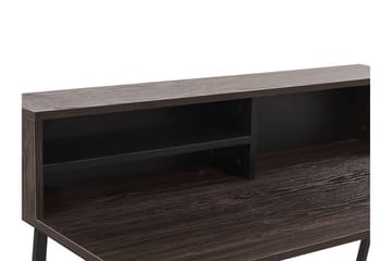Mekesha Skrivbord 100 cm med Förvaring Hyllor - Mörkbrun - Möbler - Bord & matgrupper - Kontorsbord - Skrivbord