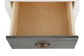 Meridian Skrivbord 140 cm - Vit/Ljusgrå/Mörkgrå - Möbler - Bord & matgrupper - Kontorsbord - Skrivbord