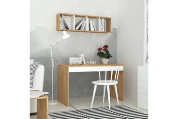 Mod Design Skrivbord 120 cm med Förvaring Vägghylla - Trä/Vit - Möbler - Bord & matgrupper - Kontorsbord - Skrivbord
