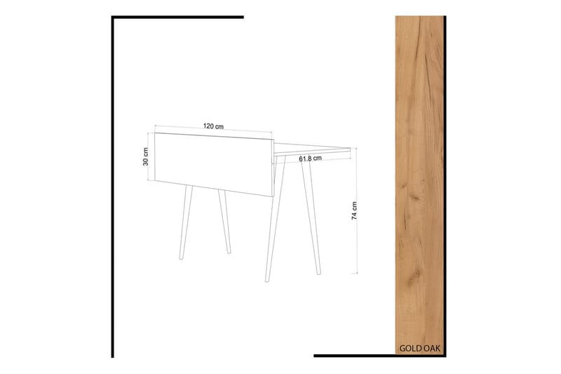Mod Design Skrivbord 120 cm - Trä - Möbler - Bord & matgrupper - Kontorsbord - Skrivbord