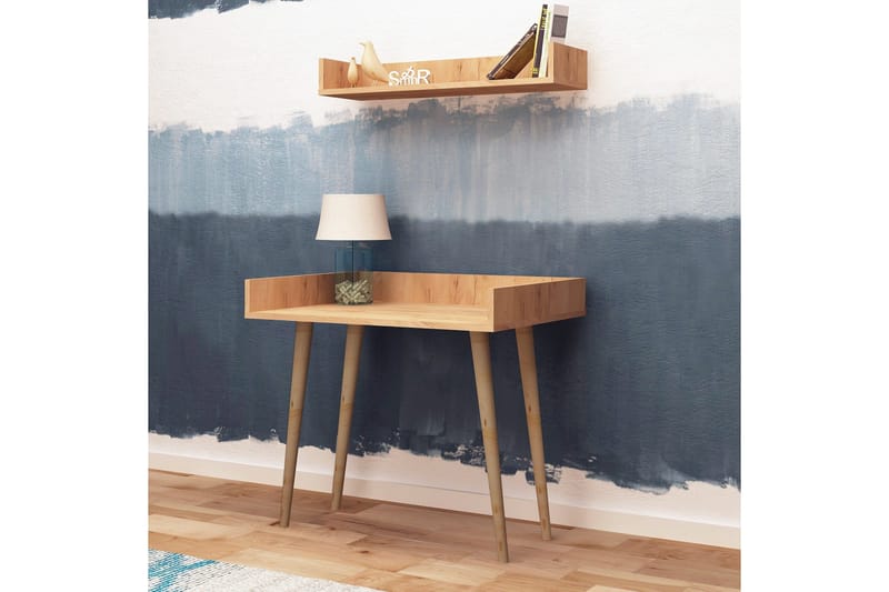 Mod Design Skrivbord 90 cm med Förvaring Vägghylla - Trä - Möbler - Bord & matgrupper - Kontorsbord - Skrivbord