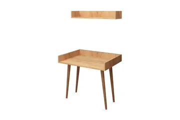 Mod Design Skrivbord 90 cm med Förvaring Vägghylla - Trä - Möbler - Bord & matgrupper - Kontorsbord - Skrivbord