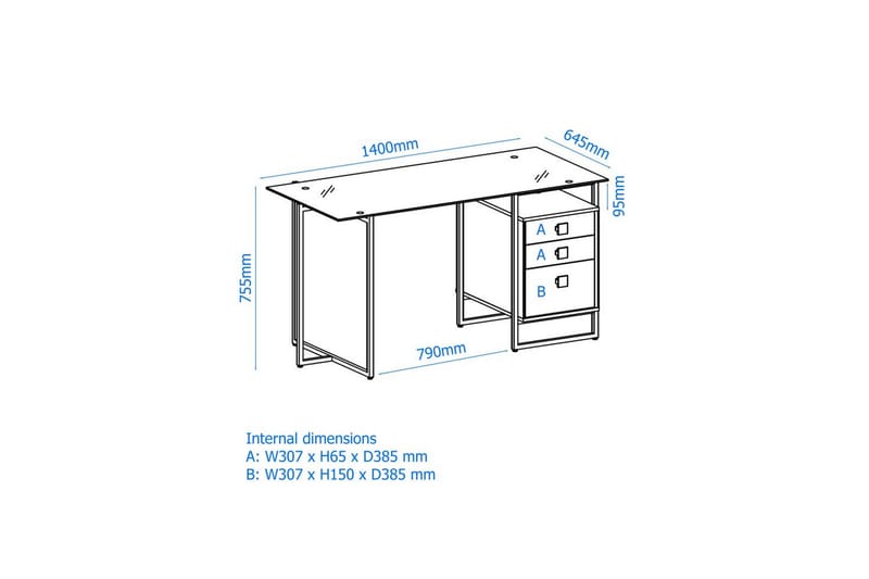Skrivbord Morgan - Möbler - Bord & matgrupper - Kontorsbord - Skrivbord