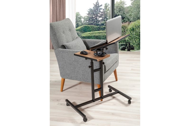 Morse Ståskrivbord 67 cm - Trä/natur/Svart - Möbler - Bord & matgrupper - Kontorsbord - Skrivbord - Höj och sänkbart skrivbord