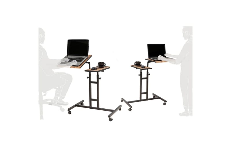 Morse Ståskrivbord 67 cm - Trä/natur/Svart - Möbler - Bord & matgrupper - Kontorsbord - Skrivbord - Höj och sänkbart skrivbord