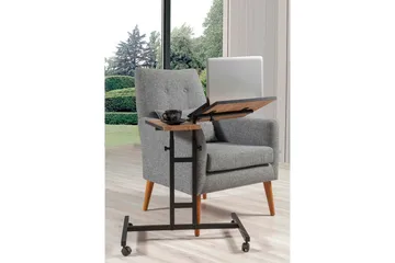 Morse Ståskrivbord 67 cm - Trä/natur/Svart - Möbler - Bord & matgrupper - Kontorsbord - Skrivbord - Höj och sänkbart skrivbord