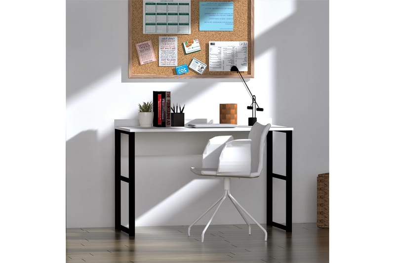 Mutki Skrivbord 120 cm - Vit/Svart - Möbler - Bord & matgrupper - Kontorsbord - Skrivbord