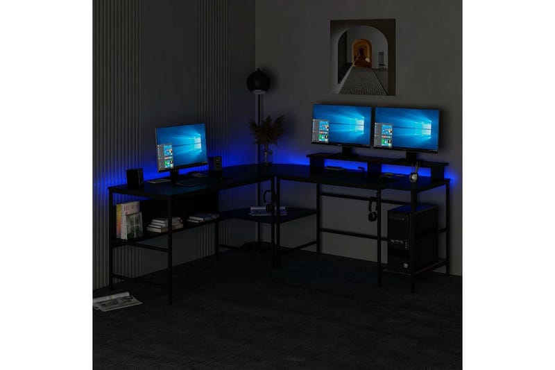 Nafe Hörnskrivbord - Svart - Möbler - Bord & matgrupper - Kontorsbord - Skrivbord - Hörnskrivbord