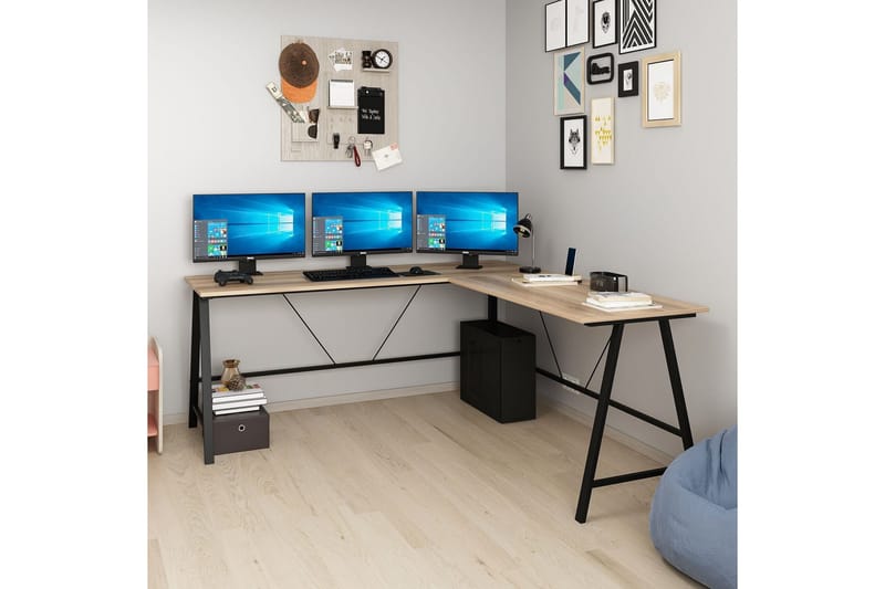 Nagender Skrivbord 180 cm - Brun - Möbler - Bord & matgrupper - Kontorsbord - Skrivbord