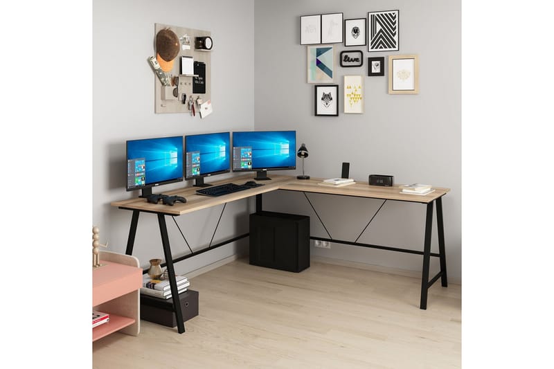 Nagender Skrivbord 180 cm - Brun - Möbler - Bord & matgrupper - Kontorsbord - Skrivbord