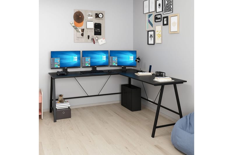 Nagender Skrivbord 180 cm - Svart - Möbler - Bord & matgrupper - Kontorsbord - Skrivbord