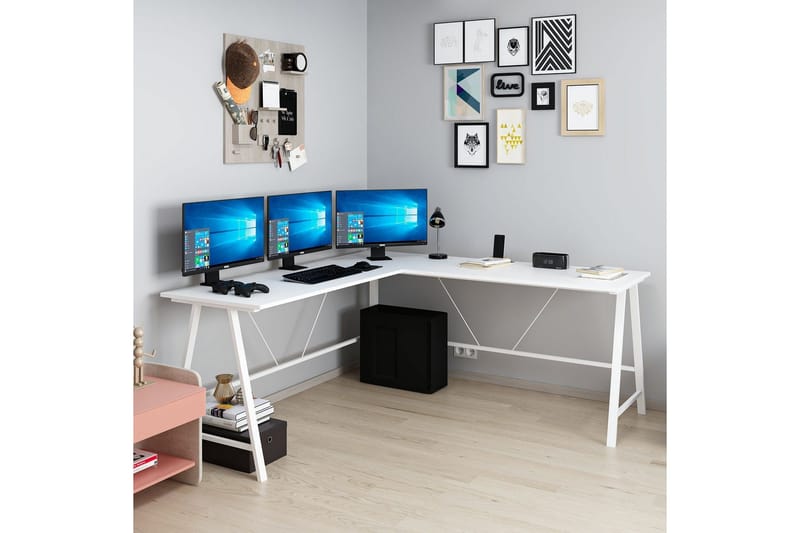 Nagender Skrivbord 180 cm - Vit - Möbler - Bord & matgrupper - Kontorsbord - Skrivbord