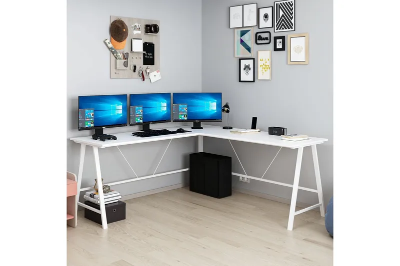 Nagender Skrivbord 180 cm - Vit - Möbler - Bord & matgrupper - Kontorsbord - Skrivbord