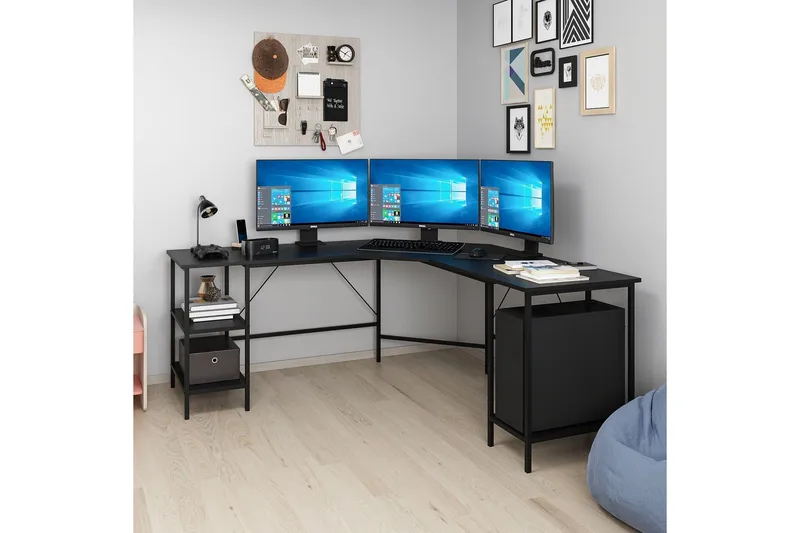 Naina Skrivbord 180 cm - Svart - Möbler - Bord & matgrupper - Kontorsbord - Skrivbord