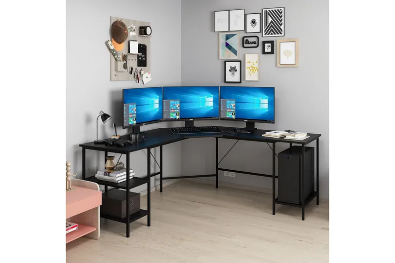 Naina Skrivbord 180 cm - Svart - Möbler - Bord & matgrupper - Kontorsbord - Skrivbord