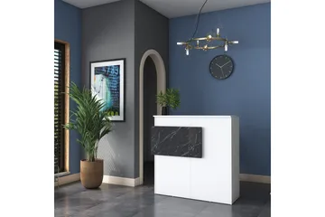 Naruto Skrivbord 110 cm - Marmor/Vit - Möbler - Bord & matgrupper - Kontorsbord - Skrivbord