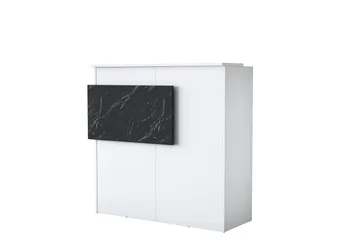 Naruto Skrivbord 110 cm - Marmor/Vit - Möbler - Bord & matgrupper - Kontorsbord - Skrivbord