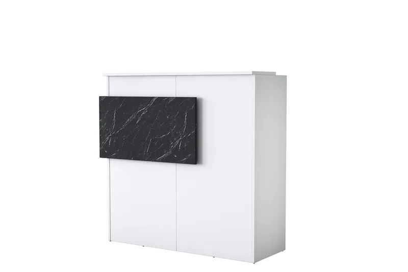 Naruto Skrivbord 110 cm - Marmor/Vit - Möbler - Bord & matgrupper - Kontorsbord - Skrivbord