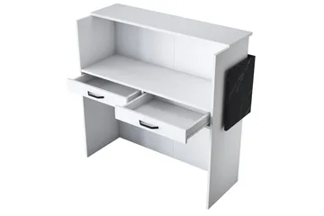 Naruto Skrivbord 110 cm - Marmor/Vit - Möbler - Bord & matgrupper - Kontorsbord - Skrivbord