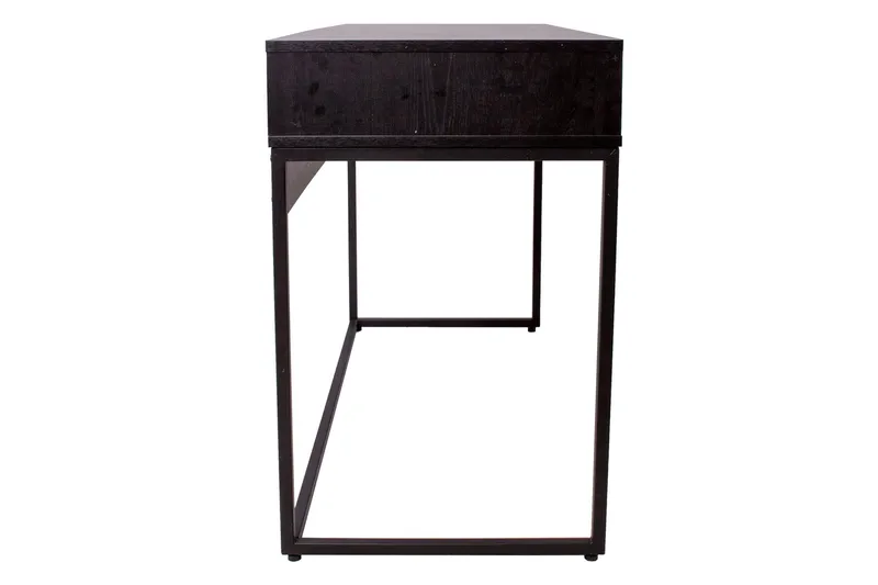 Nauerna Skrivbord 120 cm med Förvaring 2 Lådor - Ekfärg/Svart - Möbler - Bord & matgrupper - Kontorsbord - Skrivbord