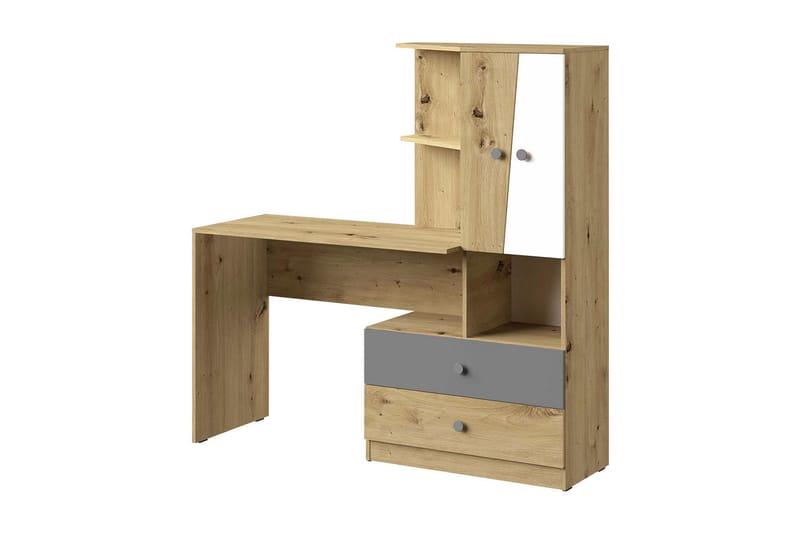 Nero Skrivbord 150 cm - Natur/Vit/Grå - Möbler - Bord & matgrupper - Kontorsbord - Skrivbord