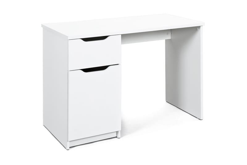 Novalis Skrivbord 115 cm med Förvaring Låda + Skåp - Vit - Skrivbord