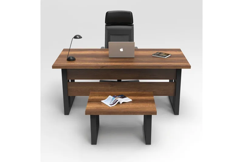 Numandro Skrivbord 180 cm - Teak/Antracit - Möbler - Bord & matgrupper - Kontorsbord - Skrivbord