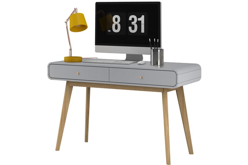 Olivet Skrivbord 120 cm - Grå - Möbler - Bord & matgrupper - Kontorsbord - Skrivbord