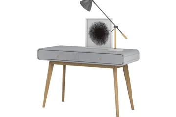 Olivet Skrivbord 120 cm - Grå - Möbler - Bord & matgrupper - Kontorsbord - Skrivbord