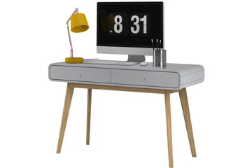 Olivet Skrivbord 120 cm - Grå - Möbler - Bord & matgrupper - Kontorsbord - Skrivbord