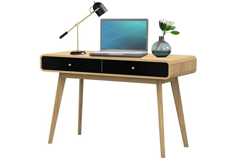 Olivet Skrivbord 120 cm - Natur/Svart - Möbler - Bord & matgrupper - Kontorsbord - Skrivbord