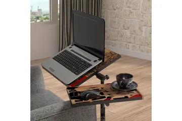Ollier Ståskrivbord 67 cm - Trä/Natur/Svart - Möbler - Bord & matgrupper - Kontorsbord - Skrivbord - Höj och sänkbart skrivbord