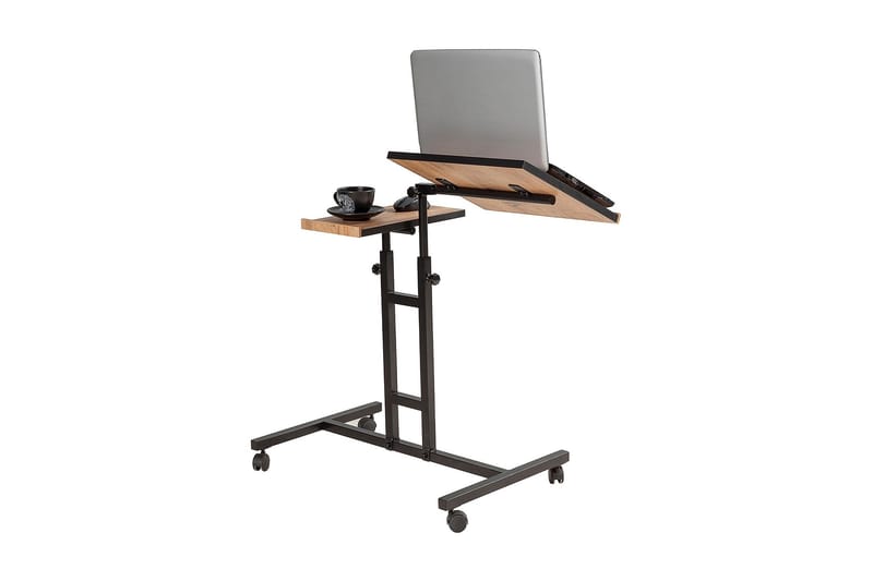 Ollier Ståskrivbord 67 cm - Trä/Natur/Svart - Möbler - Bord & matgrupper - Kontorsbord - Skrivbord - Höj och sänkbart skrivbord