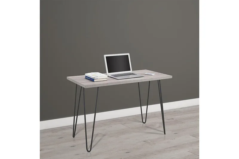 Owen Skrivbord 102 cm Grå/Svart - Dorel Home - Möbler - Bord & matgrupper - Kontorsbord - Skrivbord